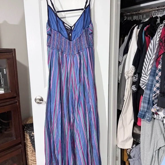 Free People Dream Weaver Maxi Dress in Aqua Combo - Picture 7 of 7